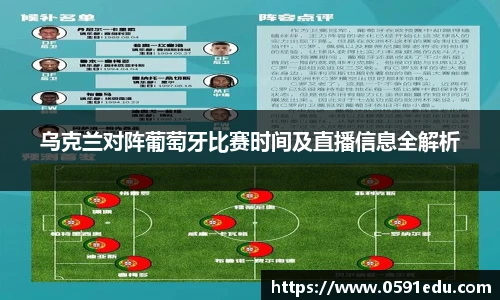 乌克兰对阵葡萄牙比赛时间及直播信息全解析